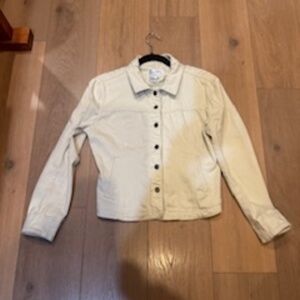 Soft, light, beige denim jacket
